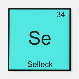 Íman Se - Símbolo de Elemento de Química Selleck Funn