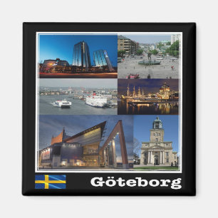 Íman SE - Suecia - Gotemburgo - Mosaico - Colagem