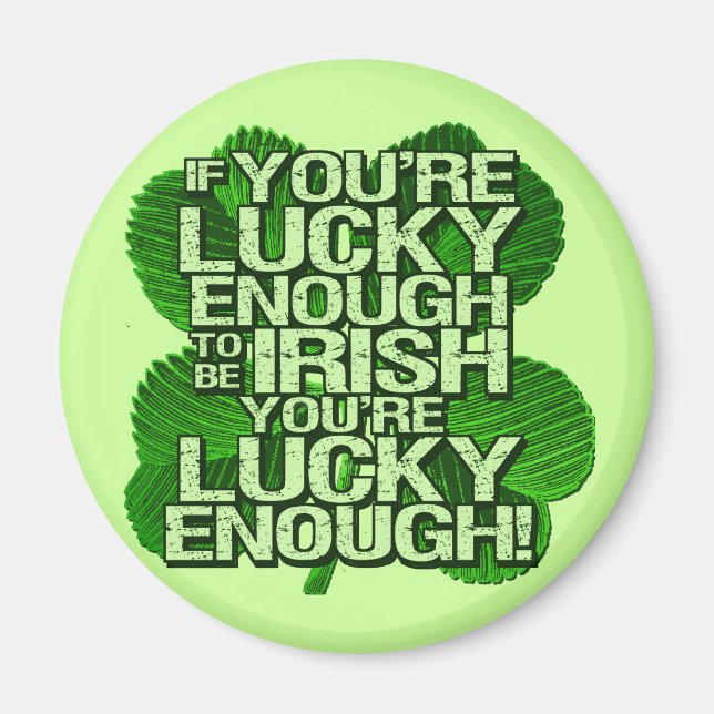 Íman Se tiver sorte de ser irlandês (Frente)