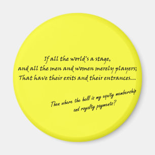 Íman "Se todo o mundo é um palco..."