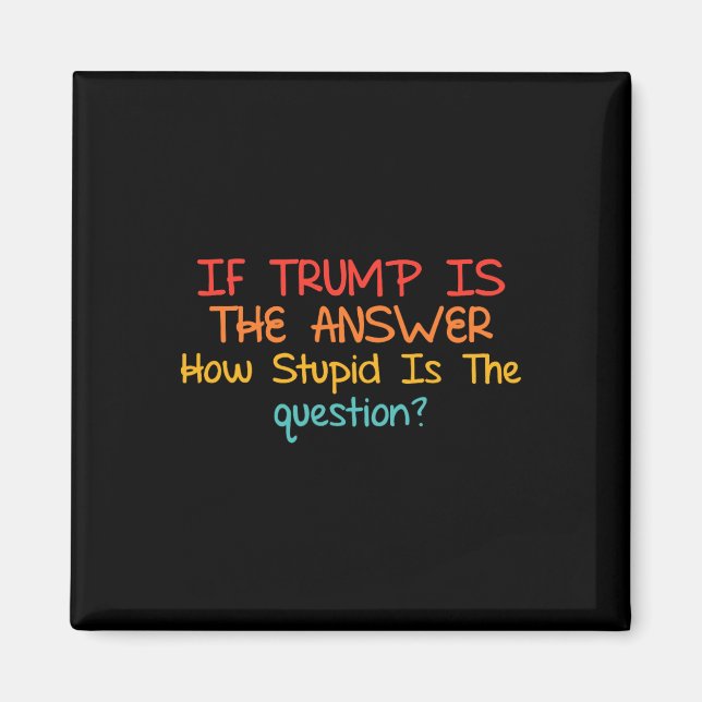 Íman Se Trump É A Resposta Quão Estúpida-é A Pergunta (Frente)