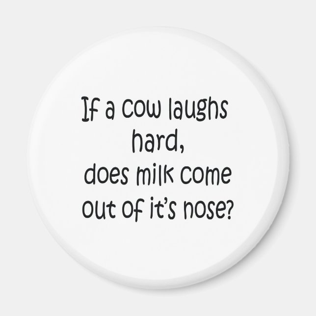 Íman Se Uma Vaca Rir De Duro (Frente)