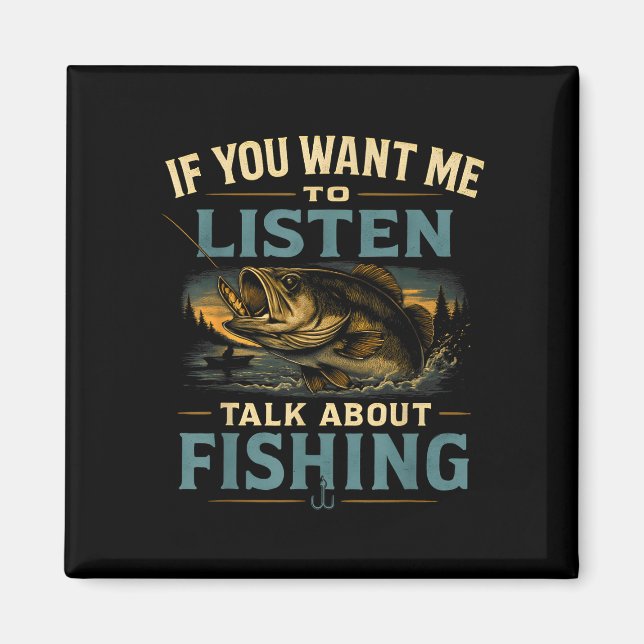 Íman Se você quiser que eu fale sobre pesca (Frente)