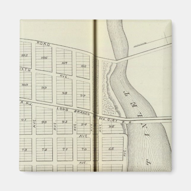 Íman Sea Girt and Primavera Lake Beach, Condado de Monm (Frente)