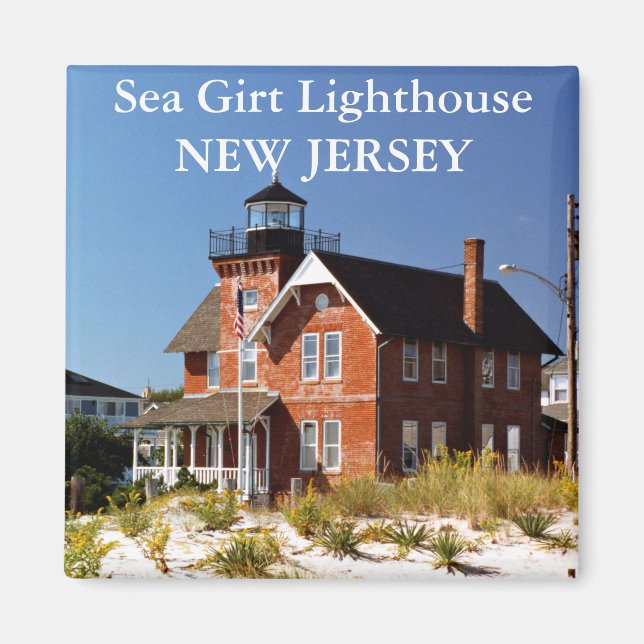 Íman Sea Girt Lighthouse, Nova Jersey Magnet (Frente)