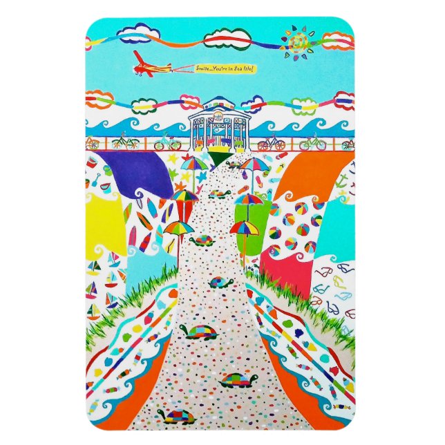 Íman Sea Isle Promenade 4 x 6 ímã flexível (Vertical)