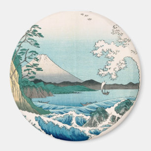 Íman Sea Off Satta Hiroshige Belas Artes Japonesas