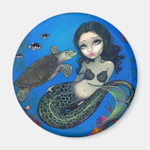 Íman "Sea Turtle Mermaid" Magnet