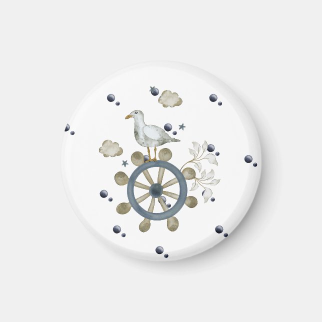 Íman Seagull Amarrando Uma Corrida (Frente)