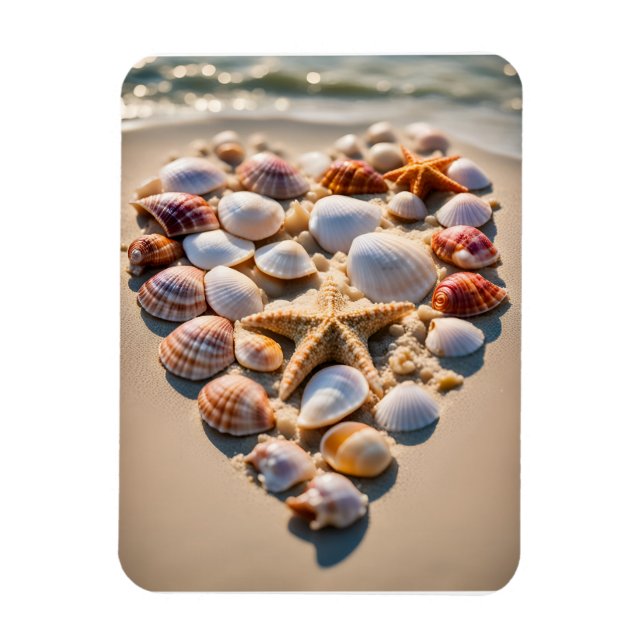 Íman Seashell Heart (Vertical)