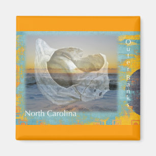 Íman Seashell & surf exteriores de North Carolina dos