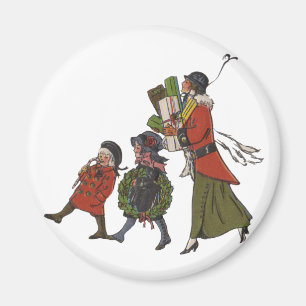 Íman Seasons saúda Impressão de Natal Feriado