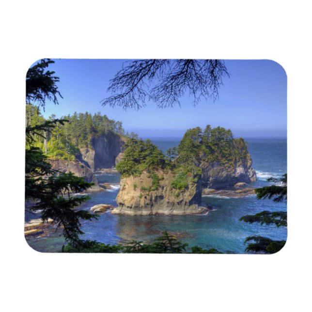 Íman Seastacks, Terras Tribais Makah Nation, Cabo (Horizontal)