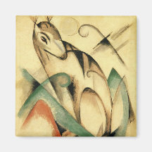 Seated Mythical Animal (por Franz Marc)