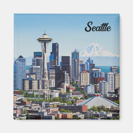 Íman Seattle Washington Mt Rainier