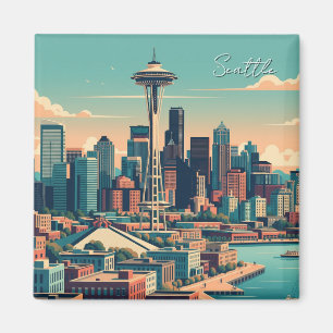 Íman Seattle Washington Vintage