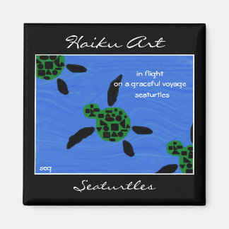 Íman Seaturtles Haiku Art Magnet