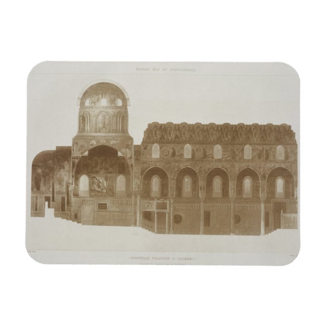 Íman Seção transversal da Capela Palatina, Palermo, Sic (Horizontal)