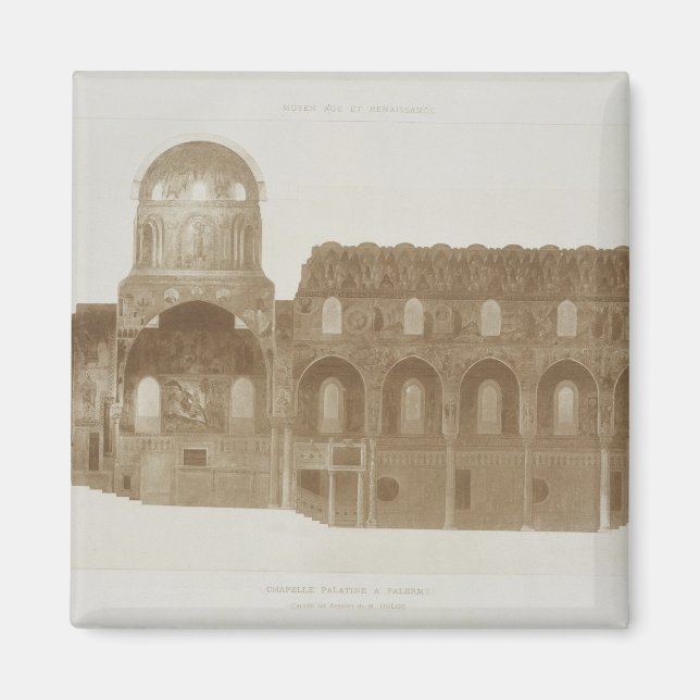Íman Seção transversal da Capela Palatina, Palermo, Sic (Frente)