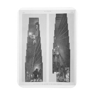 Íman Seções da galeria na grande pirâmide, Gize