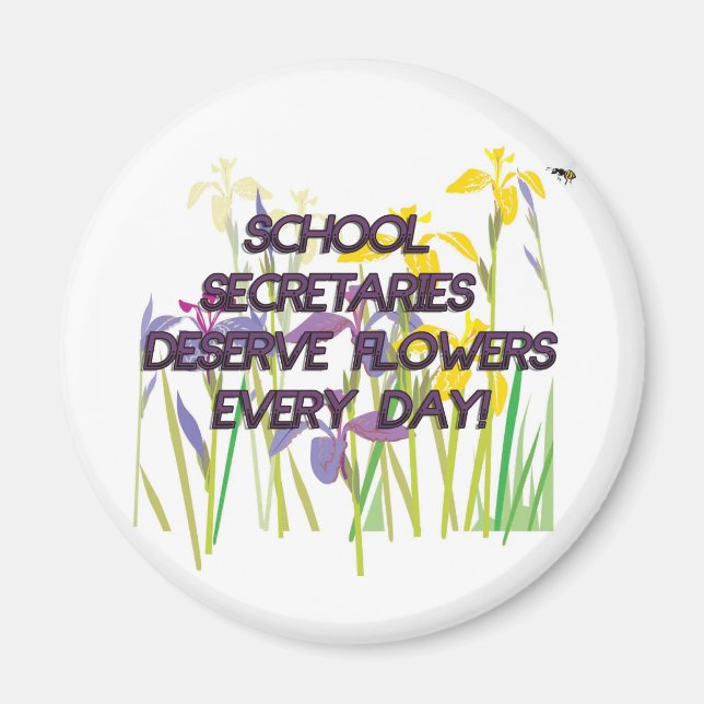 ÍMAN SECRETÁRIOS DA ESCOLA MERECEM FLORES (Frente)