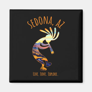 Íman Sedona Arizona Usa Dançando Kokopelli Sudoeste Des