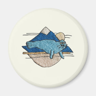 Íman Seehund im Stickdesign