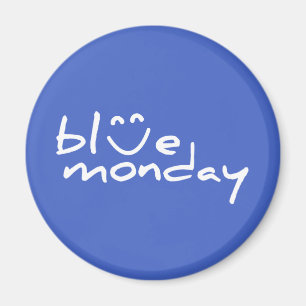 Íman Segunda-feira azul. Blauwe maandag conheceu glimla