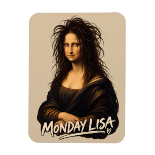 Íman Segunda-feira Lisa Arte Divertida do Renascimento