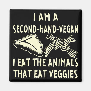 Íman Segunda Mão Vegan Eu Comi Os Animais Que Comem Ve