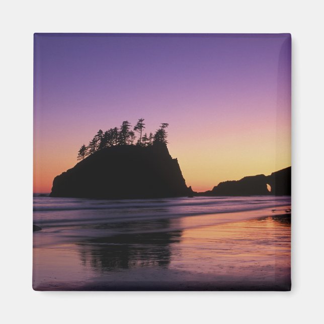 Íman Segunda Praia ao Crepúsculo, Parque Nacional Olímp (Frente)