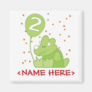 Íman segundo aniversário Dino Baby