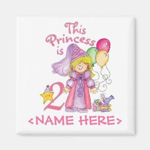 Íman segundo aniversário princesa