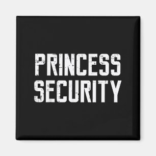 Íman Segurança de Princesa de Halloween Roupa Divertida