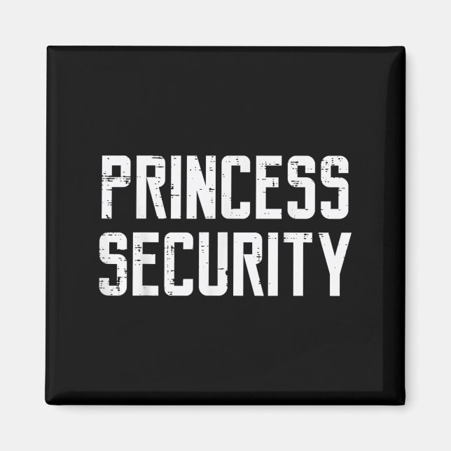 Íman Segurança de Princesa de Halloween Roupa Divertida (Frente)