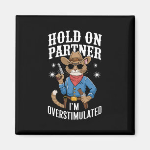 Íman Segure Parceiro Estou Superestimulado Western Retr