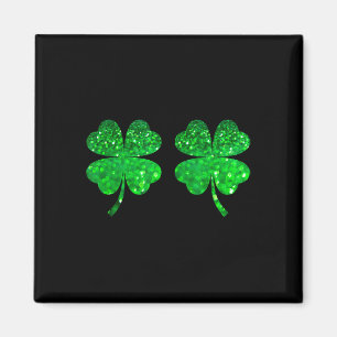 Íman Seio de Trevo Seios Irlandeses Feliz St Patrick