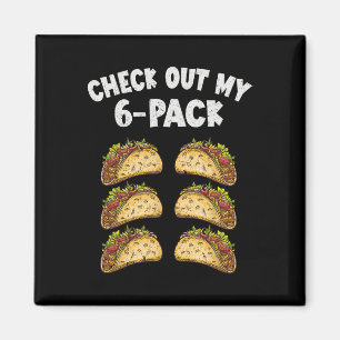 Íman Seis Pacotes de Taco Cinco De Mayo Homens Mexicano
