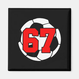 Íman Seis Sete 67 Futebol 6 7 Meme Engraçado 6-7 Geraçã