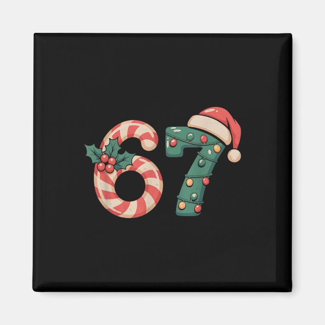 Íman Seis Sete 67 Meme Natal  (Frente)