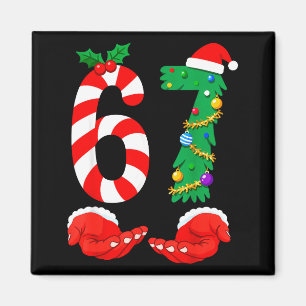 Íman Seis Sete 67 Meme Papai Noel Natal Férias Engraçad