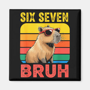 Íman Seis Sete Bruh 67 Capivara Vintage Presente Divert