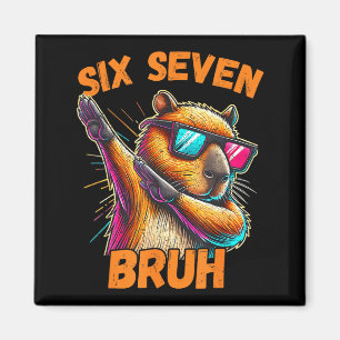 Íman Seis Sete Bruh 67 Capivara Vintage Presente Divert