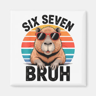 Íman Seis Sete Bruh 6 7 Meme Engraçado Capivara 6 7 