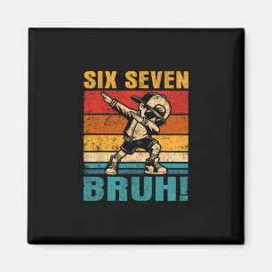 Íman Seis Sete Bruh Dabbing Menino Engraçado 67 Meme Ge