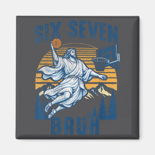 Íman Seis Sete Bruh Jesus Basquete Para Meninos Criança