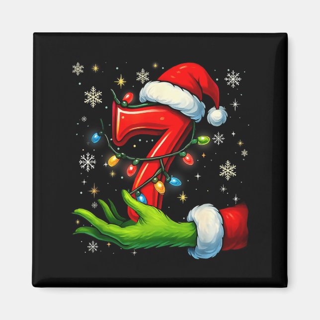 Íman Seis Sete Meme de Natal Engraçado Casal Combinando (Frente)