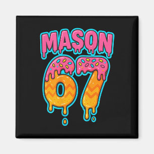 Íman Seis Sete Meme Mason 67 Sorvete Gotejamento Engraç