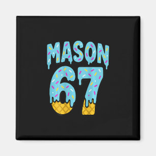Íman Seis Sete Sorvete Gotejamento Mason 67 Meme Hallow