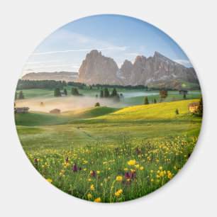 Íman Seiser Alm, cumes da dolomite, Italia
